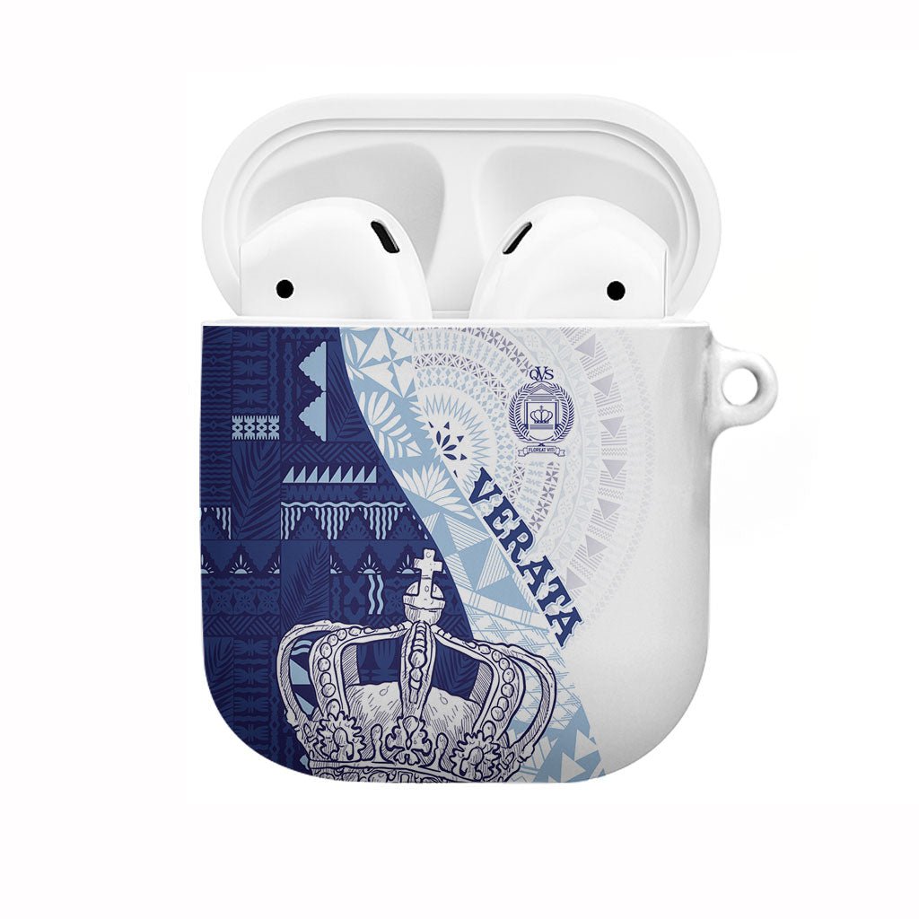 Queen Victoria School Fiji Vulinitu Verata House AirPods Case Masi Tapa