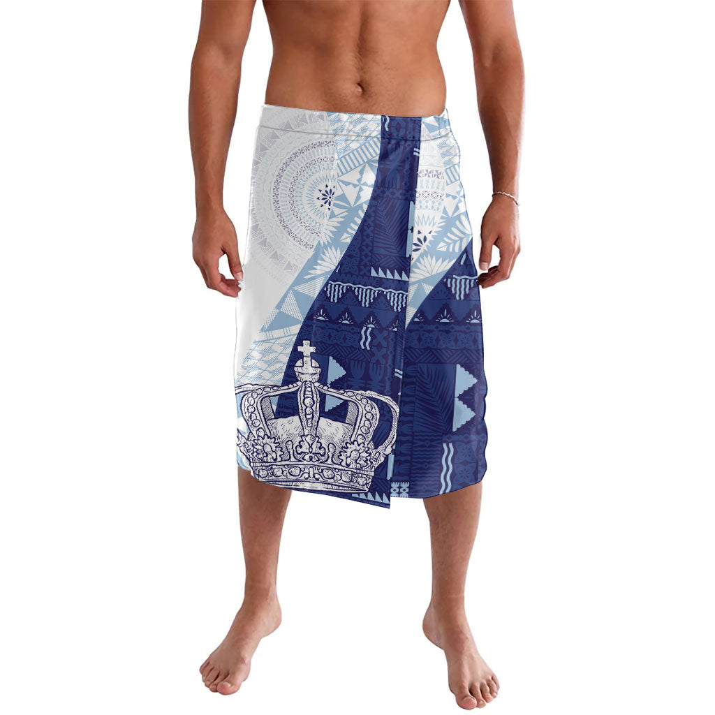 Queen Victoria School Fiji Vulinitu Verata House Lavalava Masi Tapa LT7 Blue - Polynesian Pride