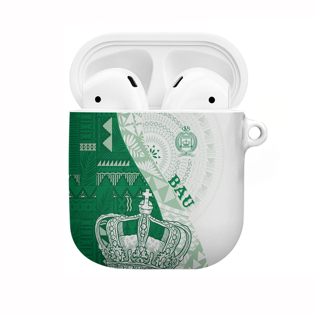 Queen Victoria School Fiji Vulinitu Bau House AirPods Case Masi Tapa