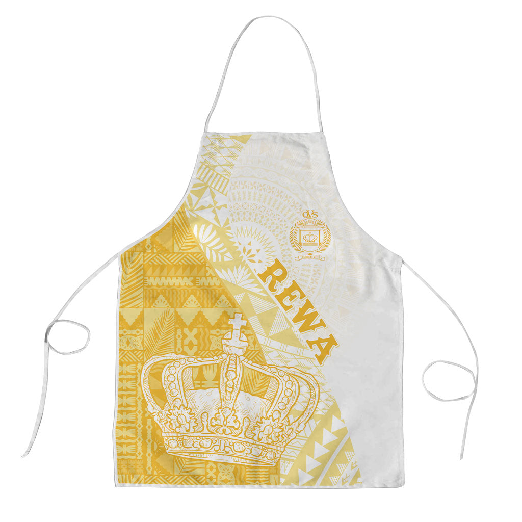 Queen Victoria School Fiji Vulinitu Rewa House Apron Masi Tapa LT7 Yellow - Polynesian Pride