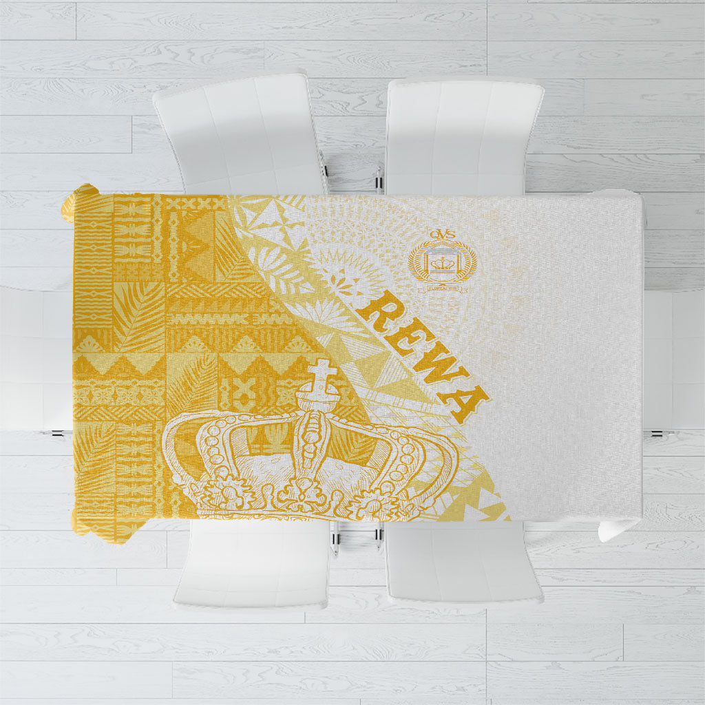 Queen Victoria School Fiji Vulinitu Rewa House Tablecloth Masi Tapa