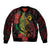 Vanuatu Meri Krismas Bomber Jacket Conch Shell Tribal Art