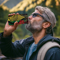 Vanuatu Meri Krismas 4 in 1 Can Cooler Tumbler Conch Shell Tribal Art