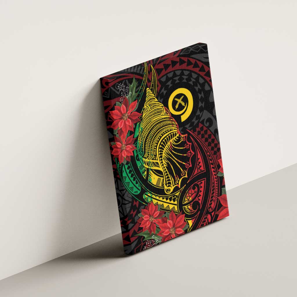 Vanuatu Meri Krismas Canvas Wall Art Conch Shell Tribal Art LT7 - Polynesian Pride