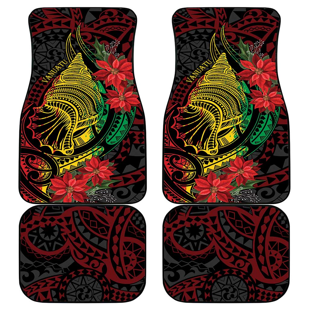 Vanuatu Meri Krismas Car Mats Conch Shell Tribal Art LT7 - Polynesian Pride
