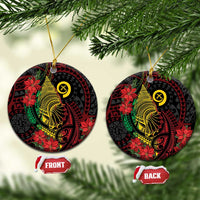 Vanuatu Meri Krismas Ceramic Ornament Conch Shell Tribal Art LT7 Circle Art - Polynesian Pride