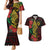 Vanuatu Meri Krismas Couples Matching Mermaid Dress and Hawaiian Shirt Conch Shell Tribal Art