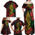 Vanuatu Meri Krismas Family Matching Off Shoulder Maxi Dress and Hawaiian Shirt Conch Shell Tribal Art