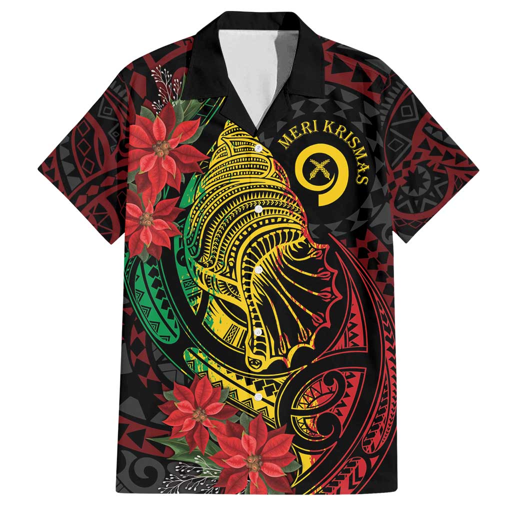 Vanuatu Meri Krismas Family Matching Off Shoulder Maxi Dress and Hawaiian Shirt Conch Shell Tribal Art