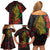 Vanuatu Meri Krismas Family Matching Off Shoulder Short Dress and Hawaiian Shirt Conch Shell Tribal Art