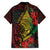 Vanuatu Meri Krismas Family Matching Off Shoulder Short Dress and Hawaiian Shirt Conch Shell Tribal Art