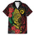 Vanuatu Meri Krismas Family Matching Short Sleeve Bodycon Dress and Hawaiian Shirt Conch Shell Tribal Art