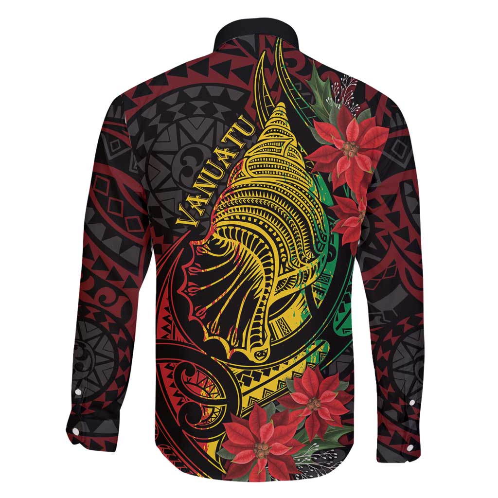 Vanuatu Meri Krismas Family Matching Tank Maxi Dress and Hawaiian Shirt Conch Shell Tribal Art