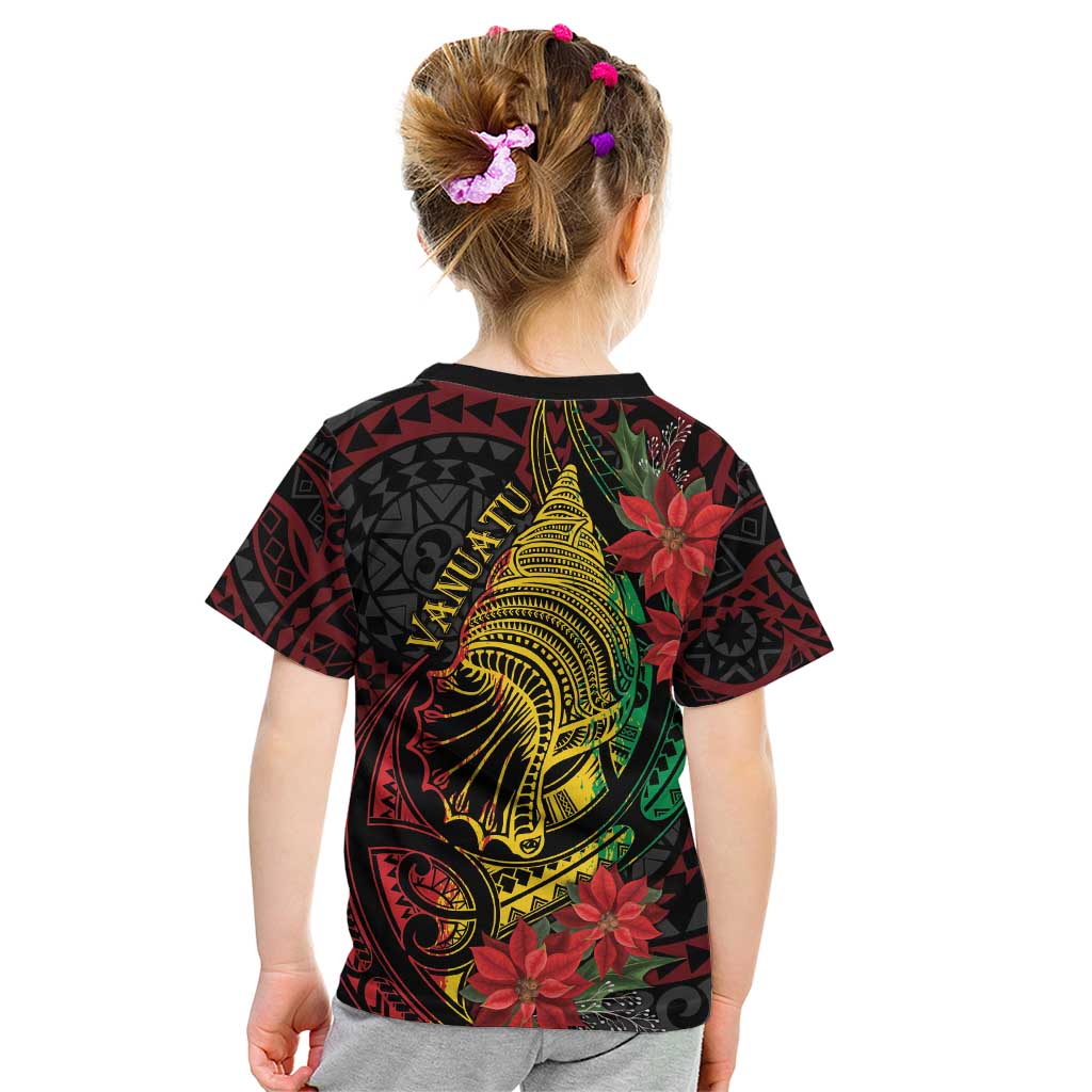 Vanuatu Meri Krismas Kid T Shirt Conch Shell Tribal Art
