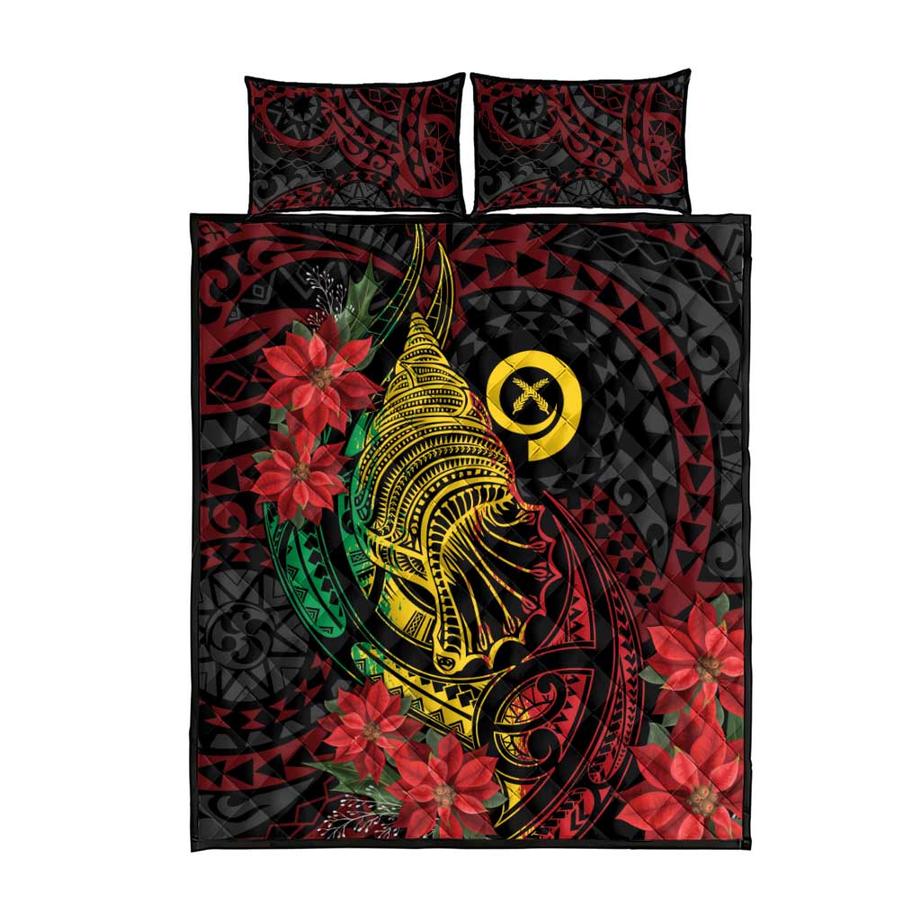 Vanuatu Meri Krismas Quilt Bed Set Conch Shell Tribal Art LT7 - Polynesian Pride