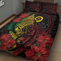 Vanuatu Meri Krismas Quilt Bed Set Conch Shell Tribal Art LT7 - Polynesian Pride