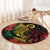 Vanuatu Meri Krismas Round Carpet Conch Shell Tribal Art