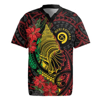 Vanuatu Meri Krismas Rugby Jersey Conch Shell Tribal Art LT7 Art - Polynesian Pride