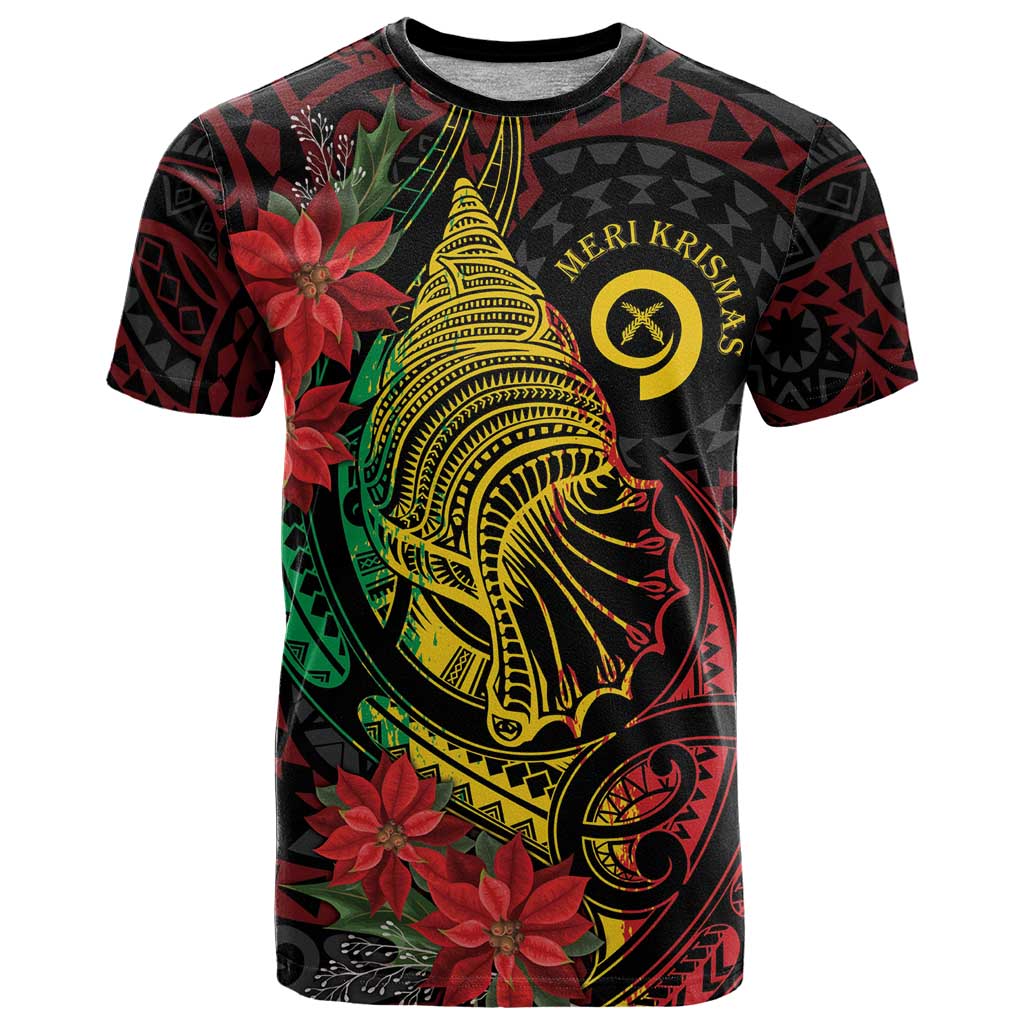 Vanuatu Meri Krismas T Shirt Conch Shell Tribal Art LT7 Art - Polynesian Pride