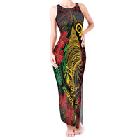 Vanuatu Meri Krismas Tank Maxi Dress Conch Shell Tribal Art LT7 Women Art - Polynesian Pride