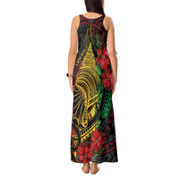 Vanuatu Meri Krismas Tank Maxi Dress Conch Shell Tribal Art LT7 - Polynesian Pride