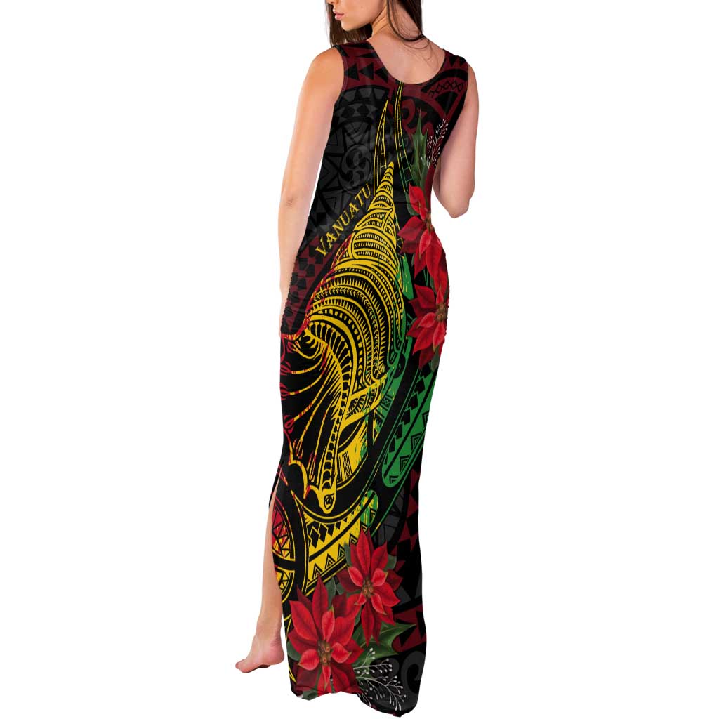 Vanuatu Meri Krismas Tank Maxi Dress Conch Shell Tribal Art LT7 - Polynesian Pride