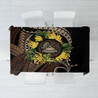 Samoa Moso'oi Flowers Tatau Tablecloth Festive Tapa Brown LT7 Brown - Polynesian Pride