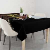 Samoa Moso'oi Flowers Tatau Tablecloth Festive Tapa Brown LT7 - Polynesian Pride