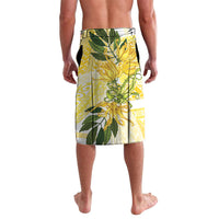 Samoa Moso'oi Flowers Tatau Lavalava Festive Golden White LT7 - Polynesian Pride