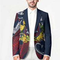 Samoa Moso'oi Flowers Tatau Blazer Festive National Color LT7 - Polynesian Pride