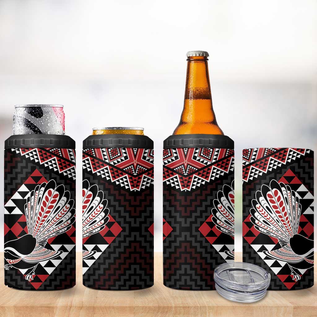 Taniko Aotearoa 4 in 1 Can Cooler Tumbler Poutama Mix Piwakawaka LT7 - Polynesian Pride