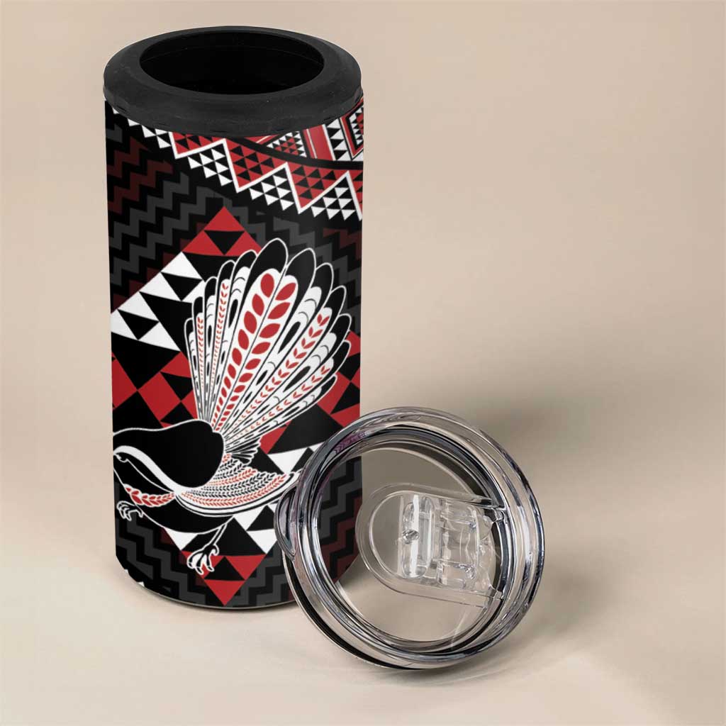 Taniko Aotearoa 4 in 1 Can Cooler Tumbler Poutama Mix Piwakawaka LT7 - Polynesian Pride