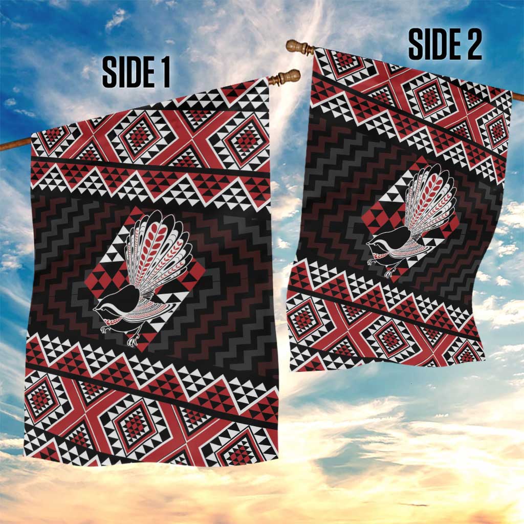 Taniko Aotearoa Garden Flag Poutama Mix Piwakawaka LT7 - Polynesian Pride