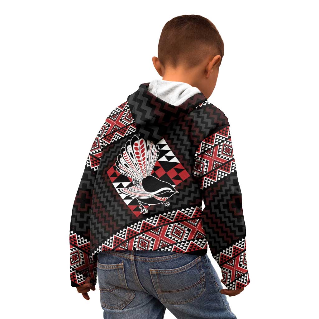 Taniko Aotearoa Kid Hoodie Poutama Mix Piwakawaka