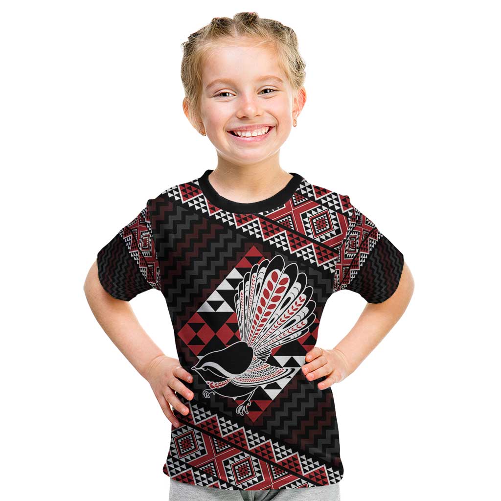Taniko Aotearoa Kid T Shirt Poutama Mix Piwakawaka
