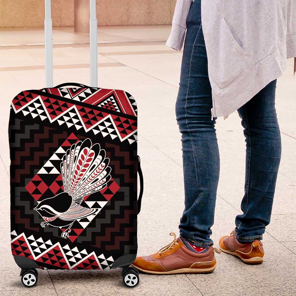 Taniko Aotearoa Luggage Cover Poutama Mix Piwakawaka