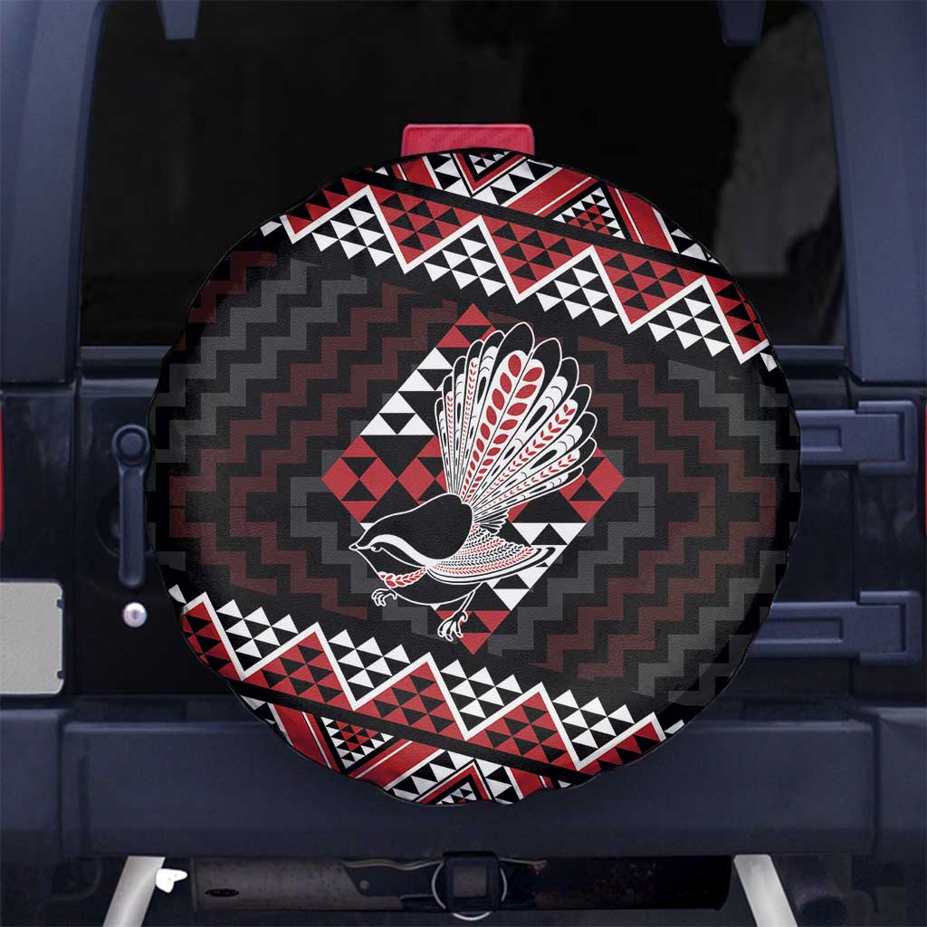Taniko Aotearoa Spare Tire Cover Poutama Mix Piwakawaka LT7 - Polynesian Pride