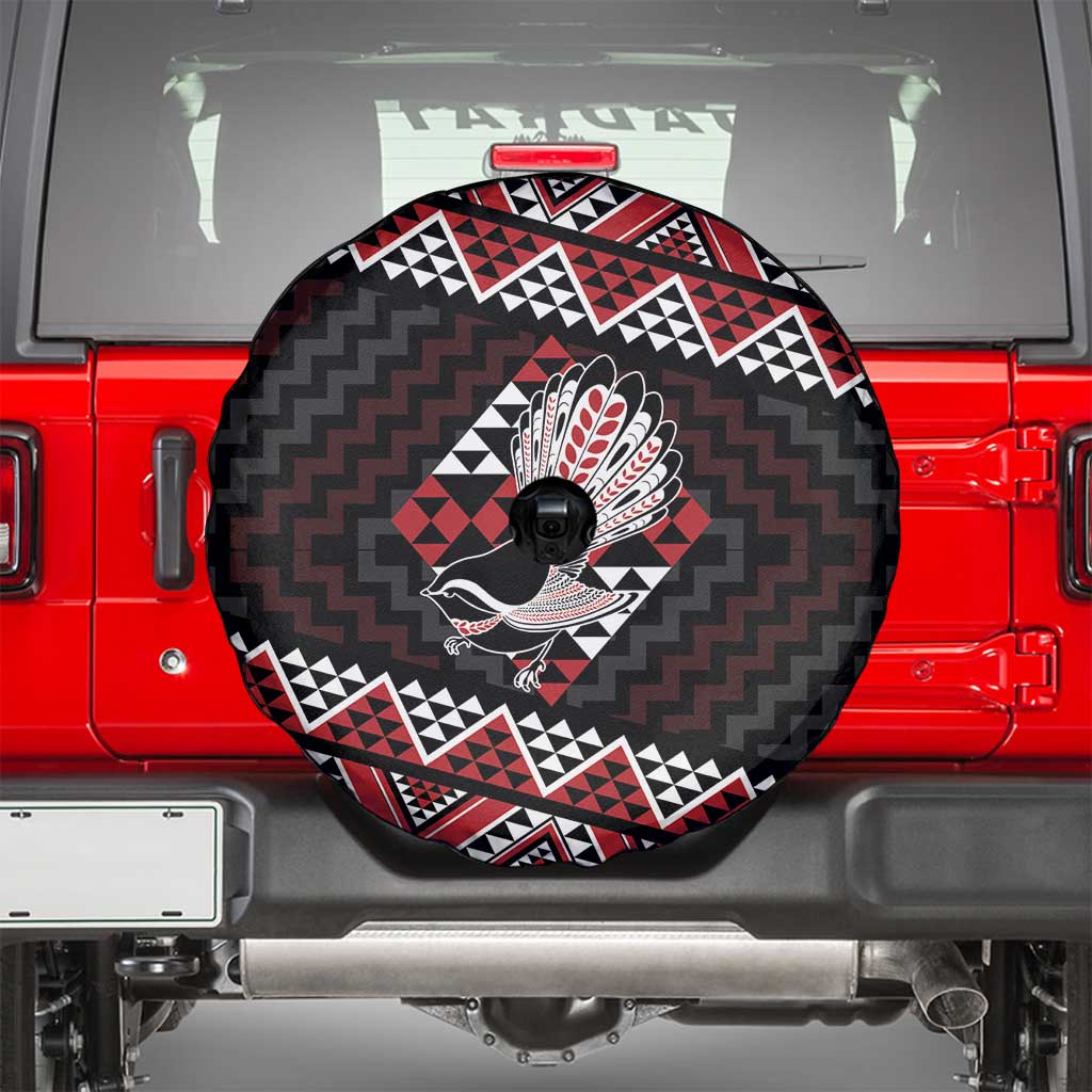 Taniko Aotearoa Spare Tire Cover Poutama Mix Piwakawaka LT7 - Polynesian Pride