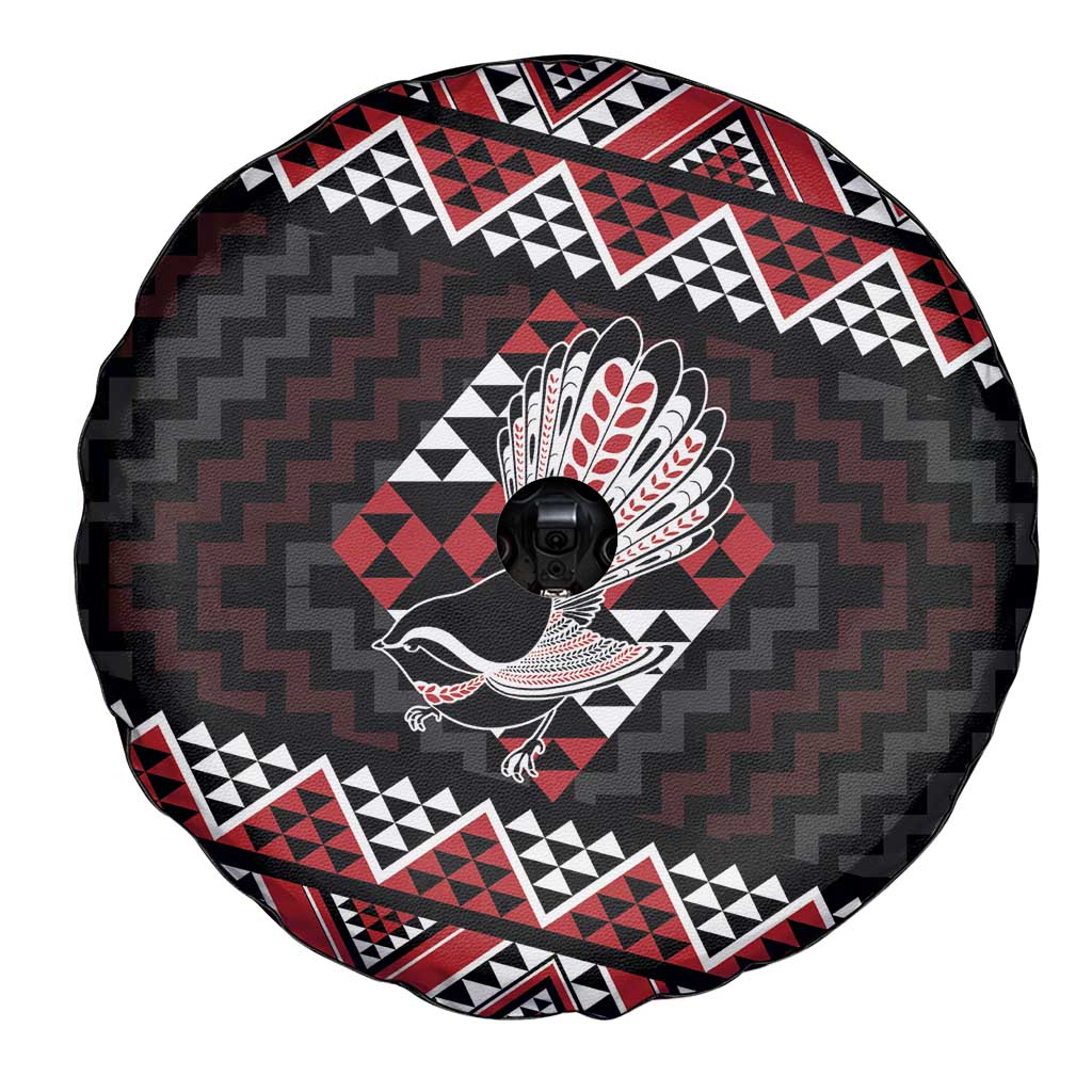 Taniko Aotearoa Spare Tire Cover Poutama Mix Piwakawaka LT7 - Polynesian Pride