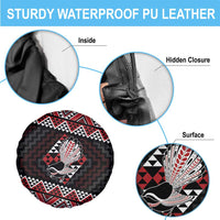 Taniko Aotearoa Spare Tire Cover Poutama Mix Piwakawaka LT7 - Polynesian Pride