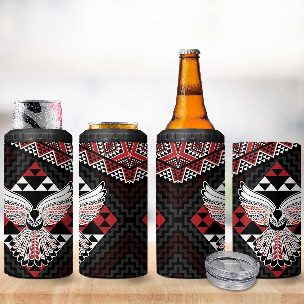 Taniko Aotearoa 4 in 1 Can Cooler Tumbler Poutama Mix Piwakawaka - Ver02 LT7 - Polynesian Pride
