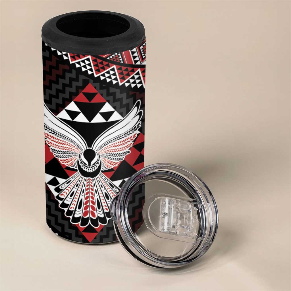 Taniko Aotearoa 4 in 1 Can Cooler Tumbler Poutama Mix Piwakawaka - Ver02 LT7 - Polynesian Pride