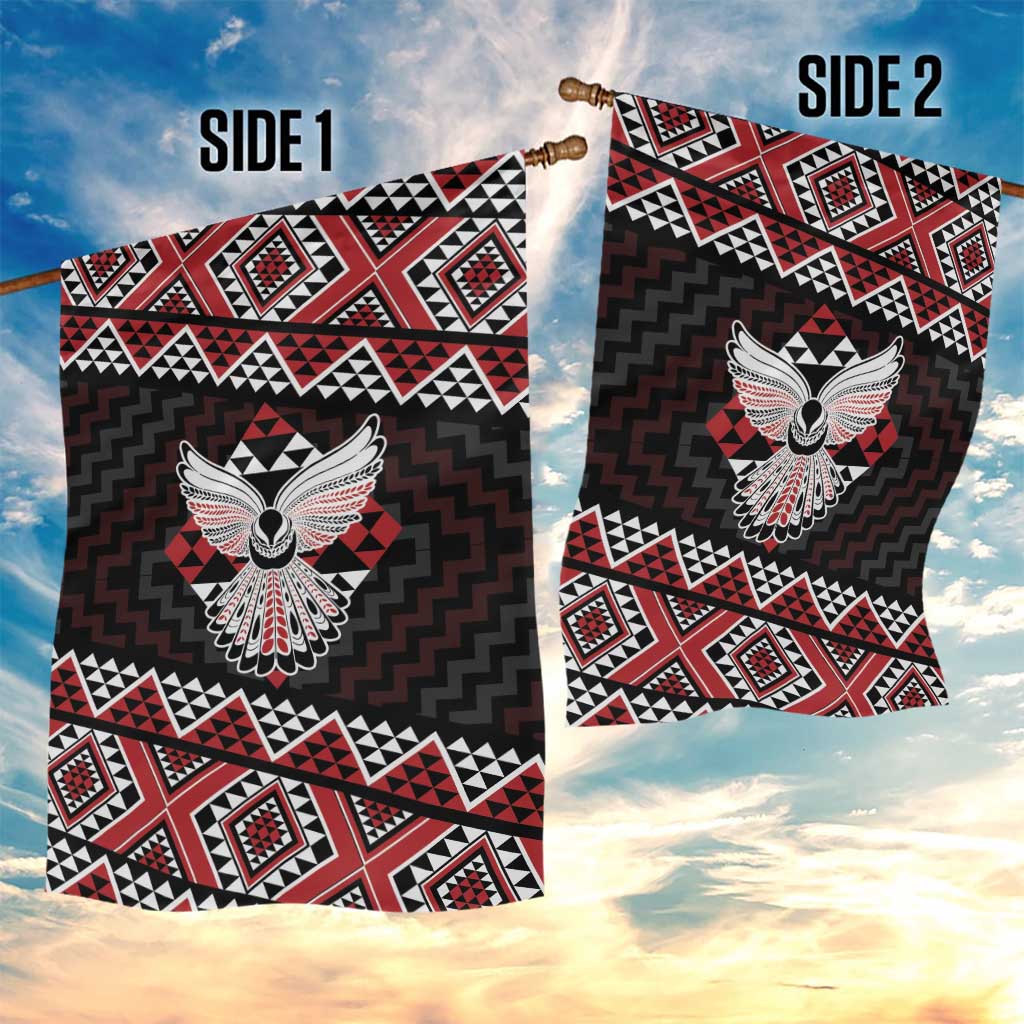 Taniko Aotearoa Garden Flag Poutama Mix Piwakawaka - Ver02 LT7 - Polynesian Pride