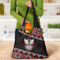 Taniko Aotearoa Grocery Bag Poutama Mix Piwakawaka - Ver02