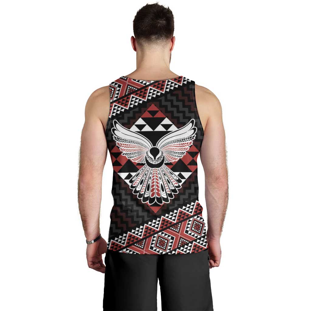 Taniko Aotearoa Men Tank Top Poutama Mix Piwakawaka - Ver02 LT7 - Polynesian Pride