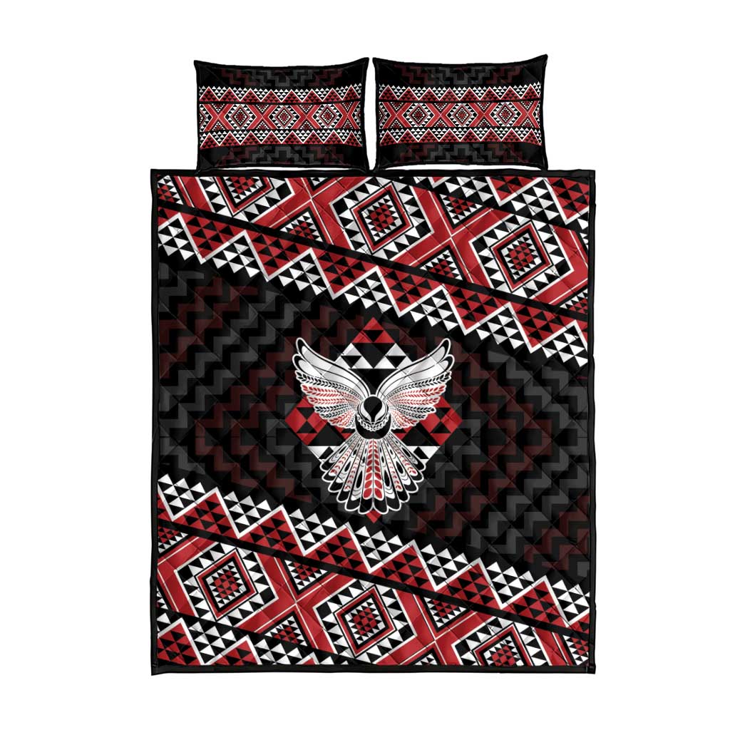 Taniko Aotearoa Quilt Bed Set Poutama Mix Piwakawaka - Ver02 LT7 - Polynesian Pride