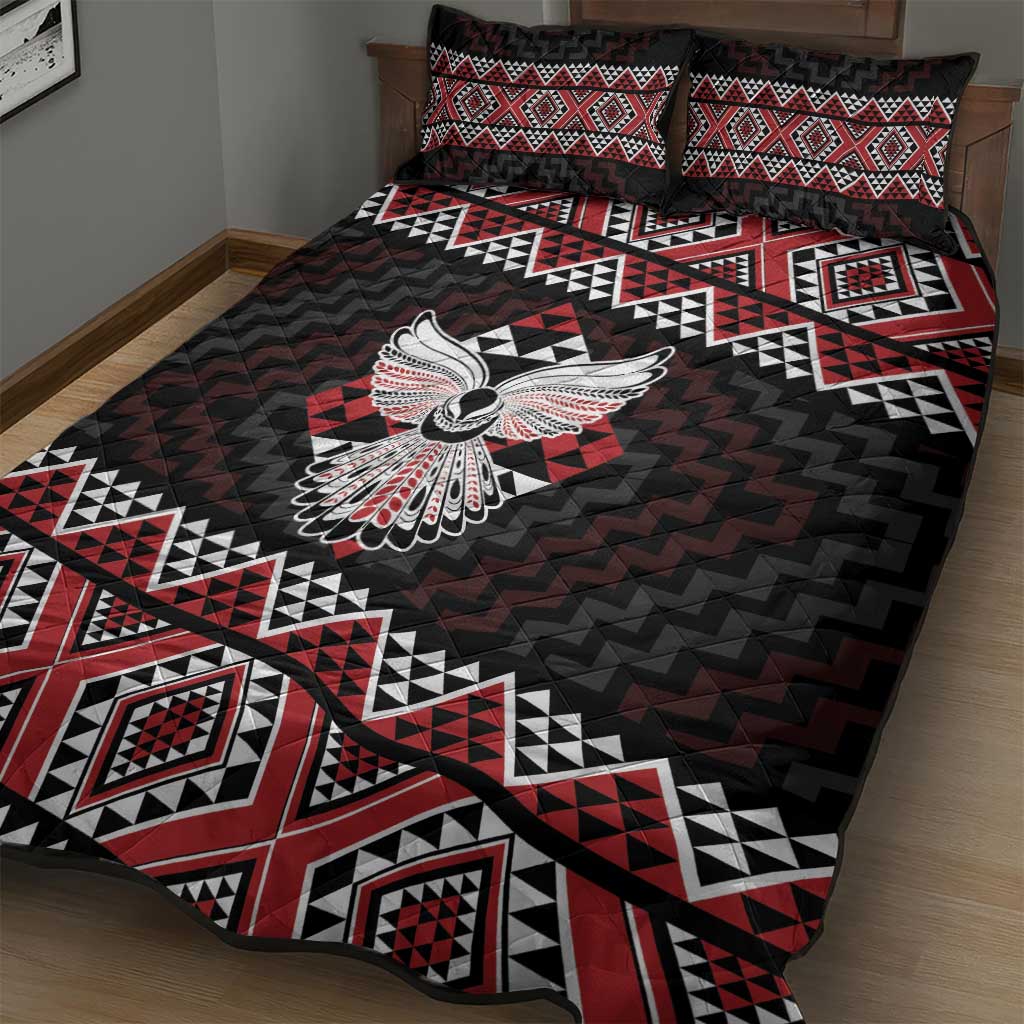 Taniko Aotearoa Quilt Bed Set Poutama Mix Piwakawaka - Ver02 LT7 - Polynesian Pride
