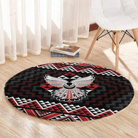 Taniko Aotearoa Round Carpet Poutama Mix Piwakawaka - Ver02