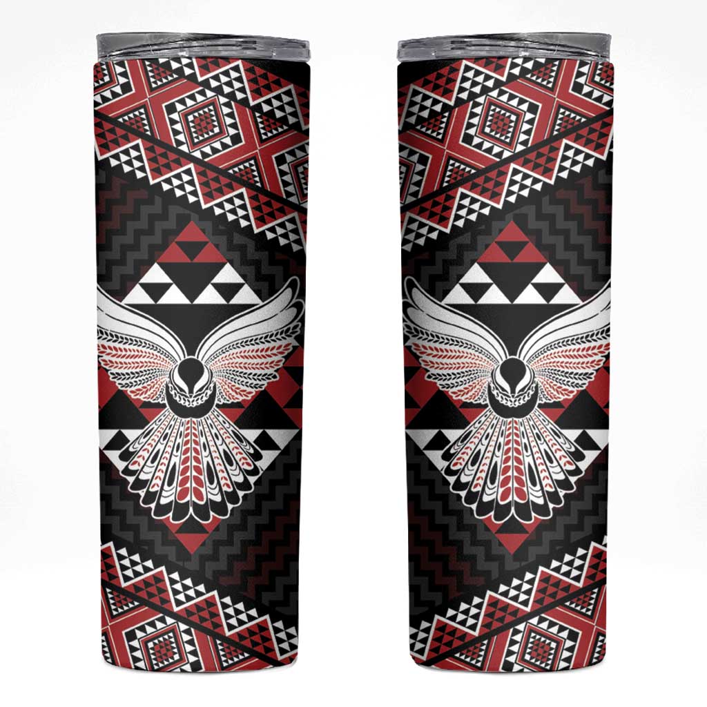 Taniko Aotearoa Skinny Tumbler Poutama Mix Piwakawaka - Ver02