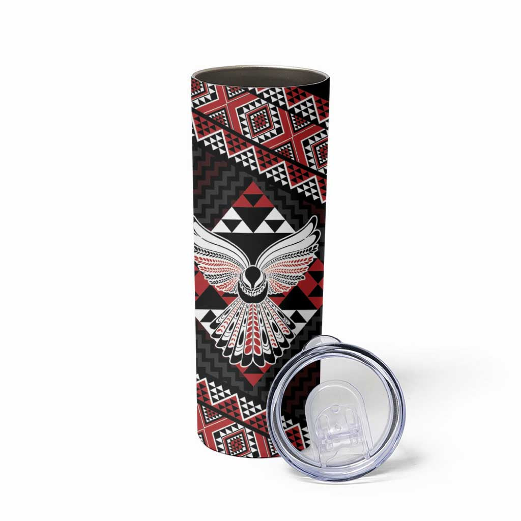 Taniko Aotearoa Skinny Tumbler Poutama Mix Piwakawaka - Ver02